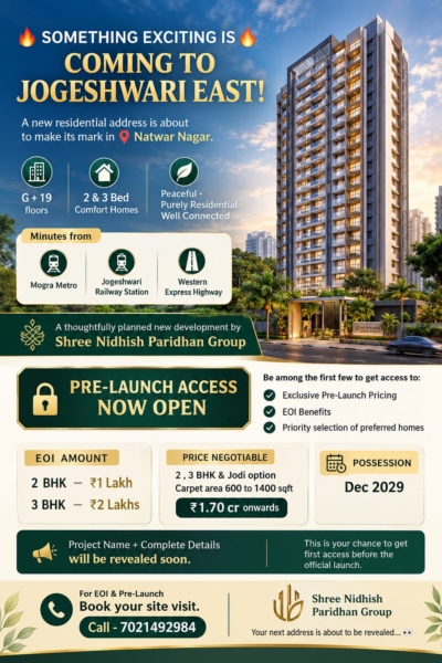 Shreedhi mogra metro Jogeshwari East 2 3 bhk