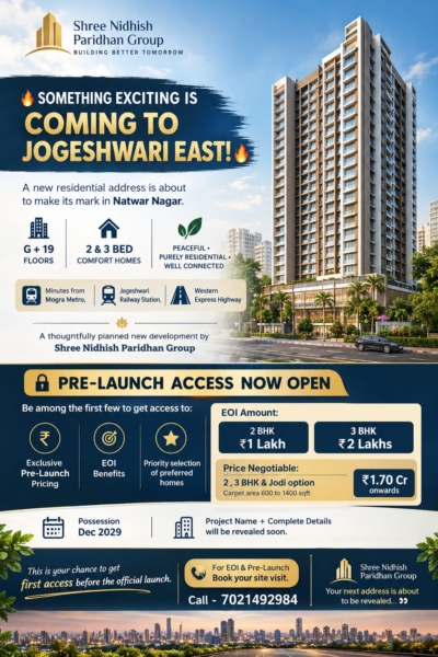 Shreedhi by nidhish group at mogra metro Jogeshwari East