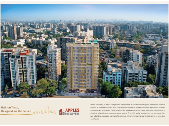 Heera residency elevation 2 3 bhk Andheri East nagardas road location